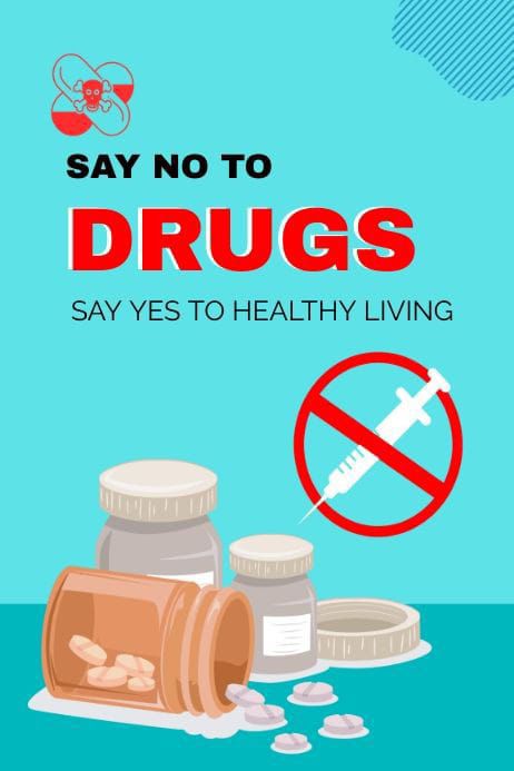 stop drug sign