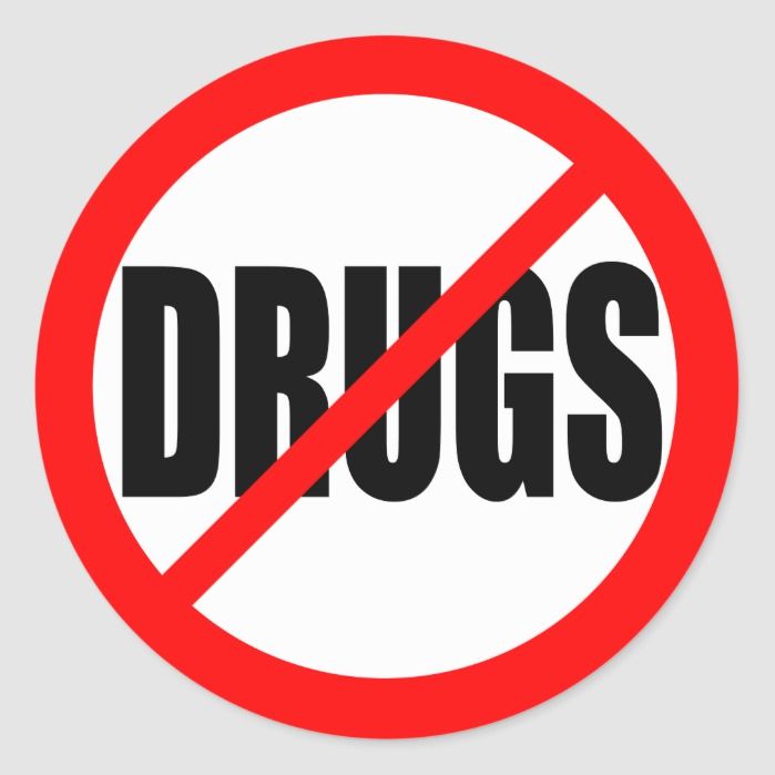 stop drug sign
